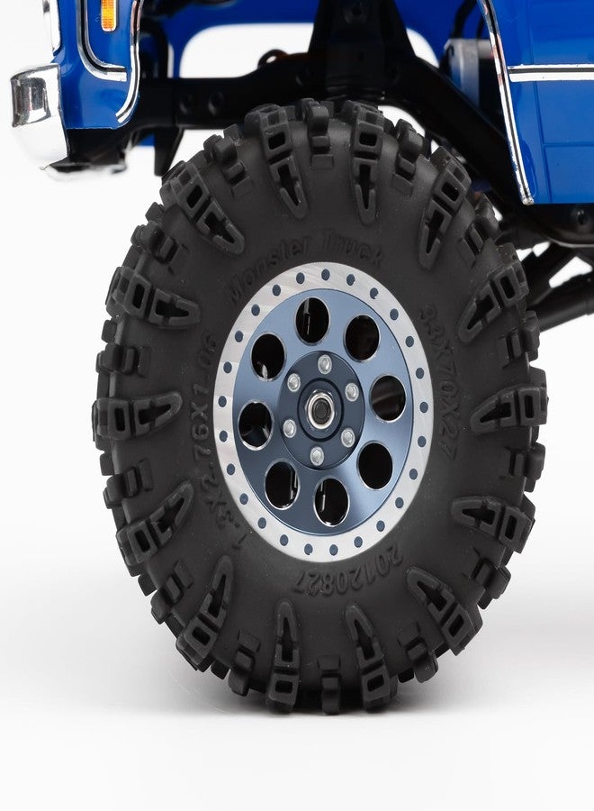 Benedict Harry جنوط عجلات بينيديكت هاري مقاس 1.3 بوصة بتقنية Beadlock لسيارة SCX24 TRX4M المطورة بمقياس 1/24 و 1/18 RC Crawler (تيتانيوم) - Image 5